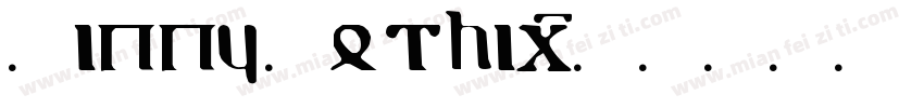 Zippy Gothic字体转换